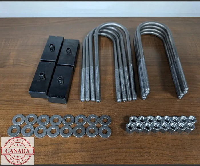1’’ Trailer Lift Block Kit Tandem Axle / 3500 Lbs axle at 2 3/8 Diameter / 1/2’’ Threads lift kit