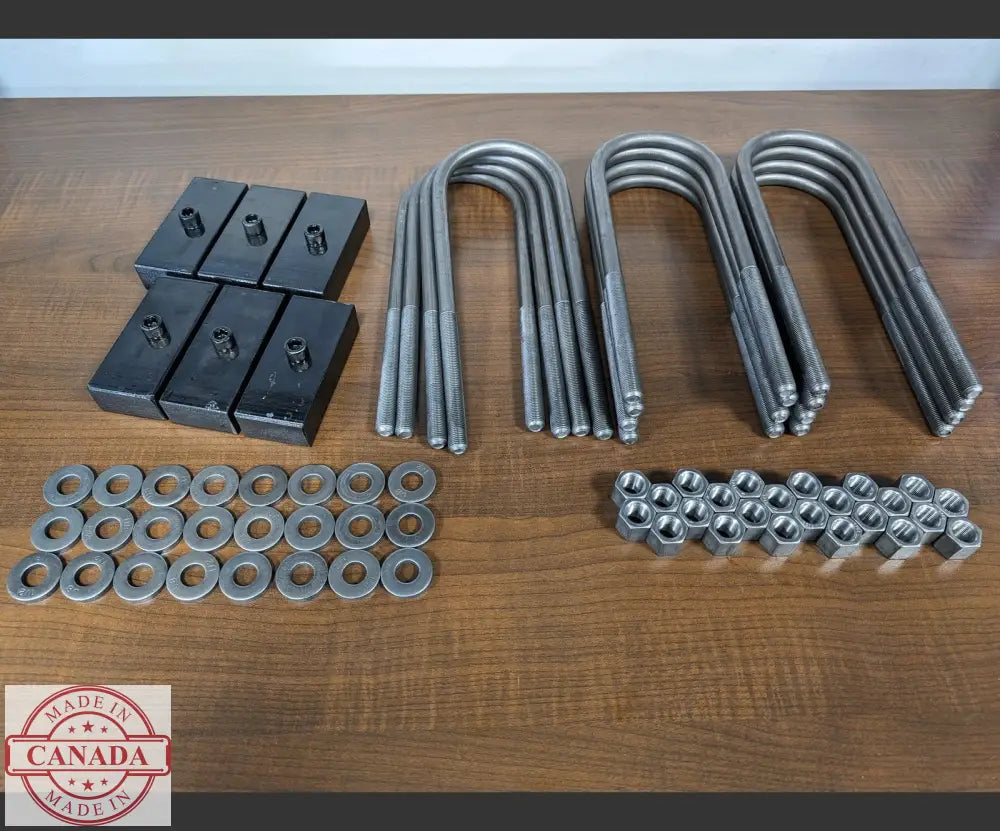 1’’ Trailer Lift Block Kit Tri Axle / 3500 Lbs axle at 2 3/8 Diameter / 1/2’’ Threads lift kit