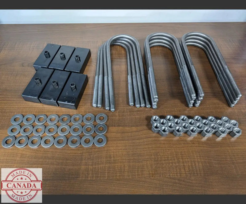 1’’ Trailer Lift Block Kit Tri Axle / 3500 Lbs axle at 2 3/8 Diameter / 1/2’’ Threads lift kit