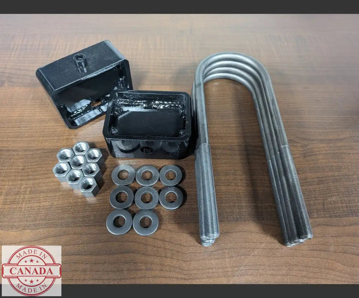 3’’ Trailer Lift Block Kit Single Axle / 3500 Lbs axle at 2 3/8 Diameter / 1/2’’ Threads lift kit
