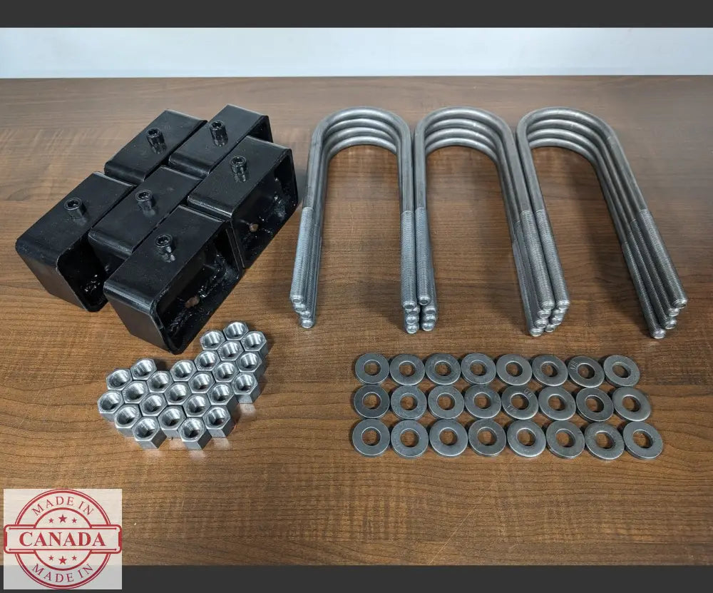 3’’ Trailer Lift Block Kit Tri Axle / 3500 Lbs axle at 2 3/8 Diameter / 1/2’’ Threads lift kit
