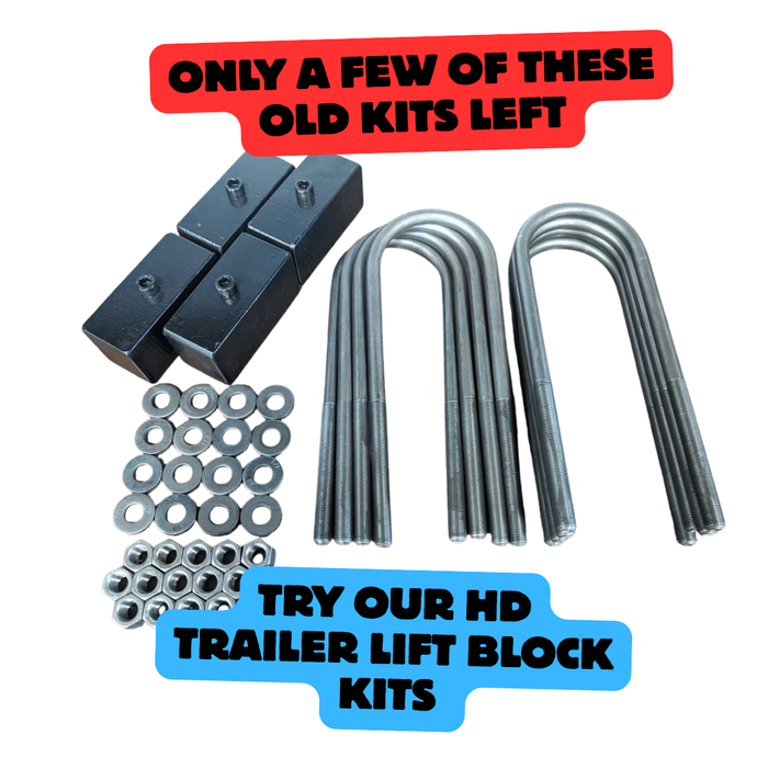2" Trailer Lift Block Kit