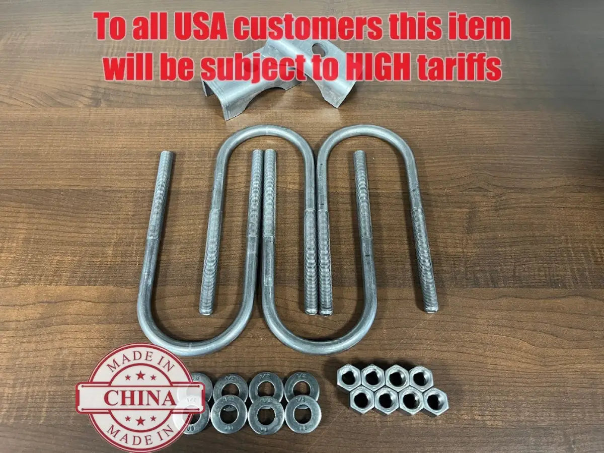 Trailer Axle Over/Under Conversion Kit 3’’ Diameter Axle / Weld on Axle Seats (recommended) Ubolt Kit