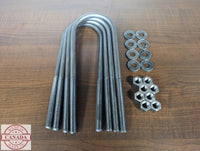 Ubolt Kits for Stock height and Lifted trailers 1/2’’ Thread / 1’’ / 3500 Lbs Axle at 2 3/8’’ Diameter ubolts
