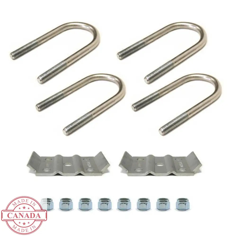Ubolt Kits for Stock height and Lifted trailers 1/2’’ Thread / Stock height / 3500 Lbs Axle at 2 3/8’’ Diameter ubolts