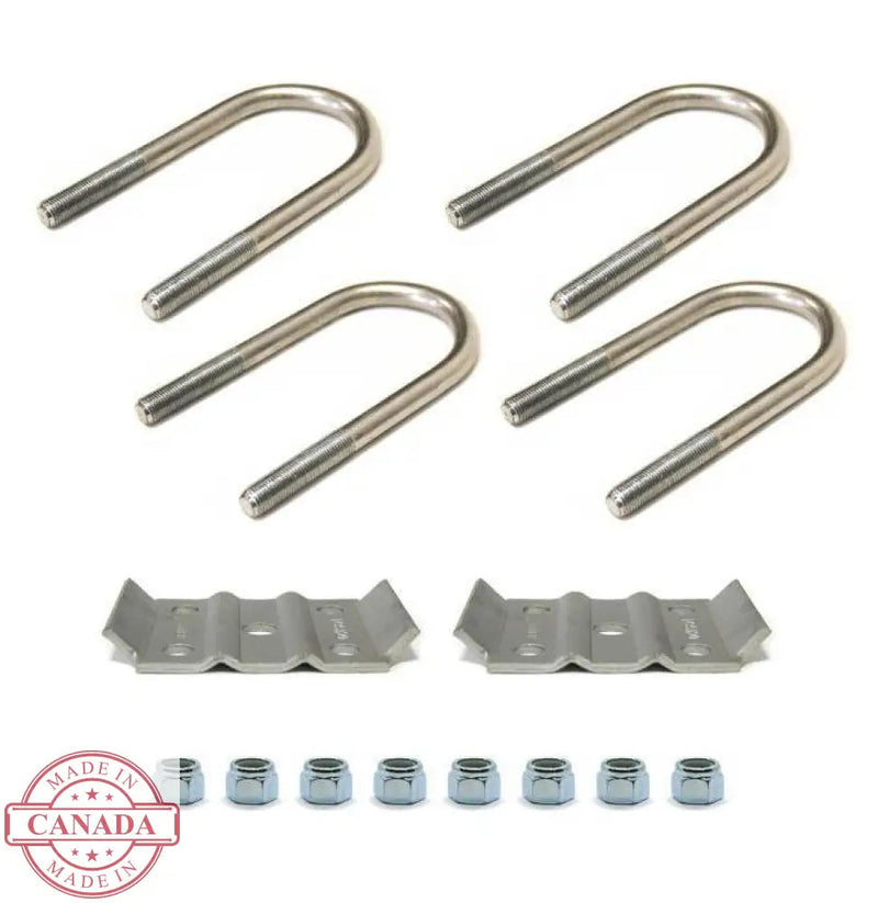 Ubolt Kits for Stock height and Lifted trailers 1/2’’ Thread / Stock height / 3500 Lbs Axle at 2 3/8’’ Diameter ubolts