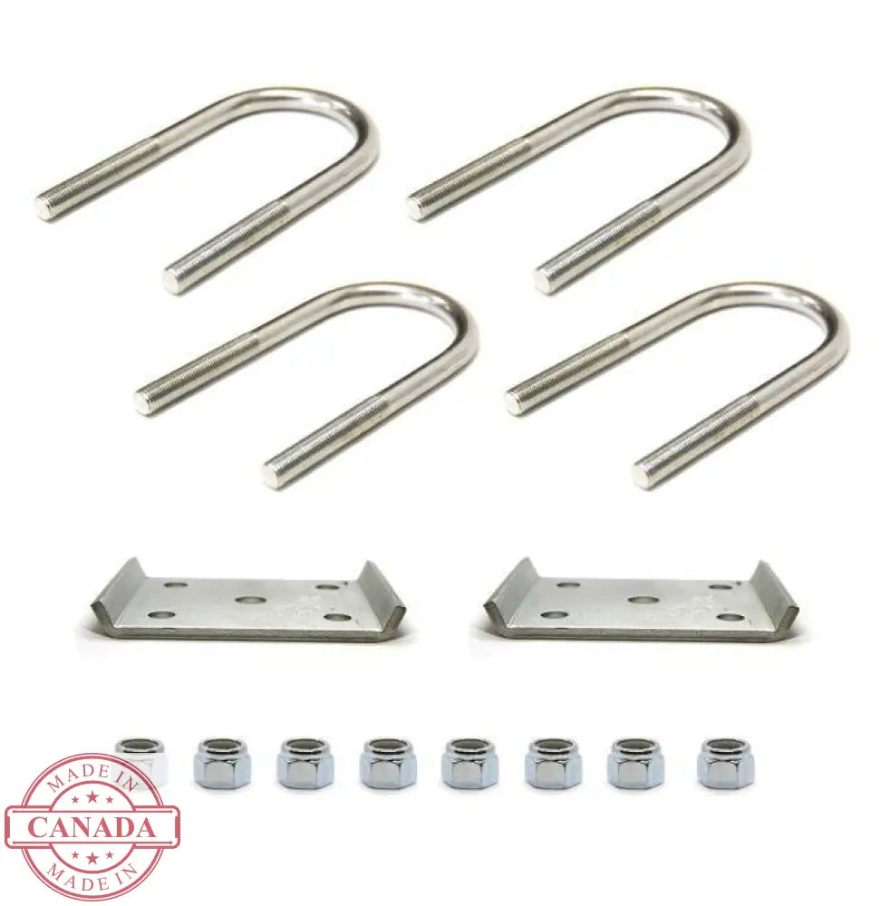 Ubolt Kits for Stock height and Lifted trailers 1/2’’ Thread / Stock height / 4000-7000 Lbs Axle at 3’’ Diameter ubolts