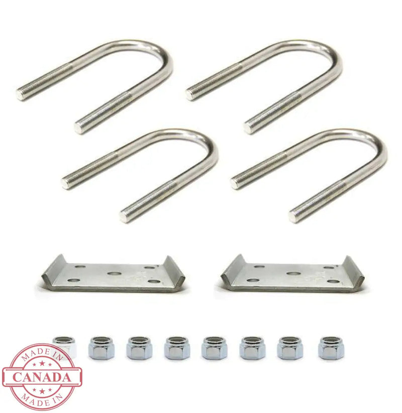 Ubolt Kits for Stock height and Lifted trailers 1/2’’ Thread / Stock height / 4000-7000 Lbs Axle at 3’’ Diameter ubolts